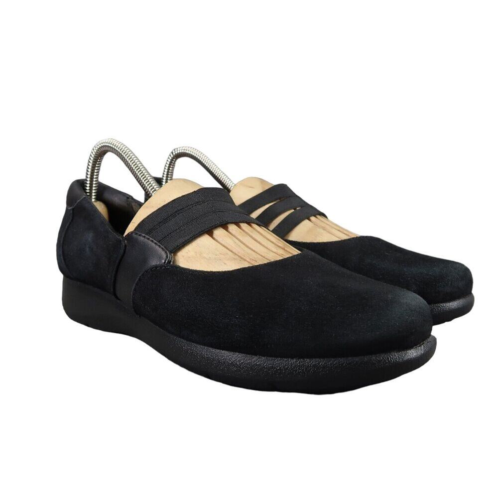 Clarks Shoes Womens 7.5 Mary Jane Slip On Fashion Career Classic Comfort Leather